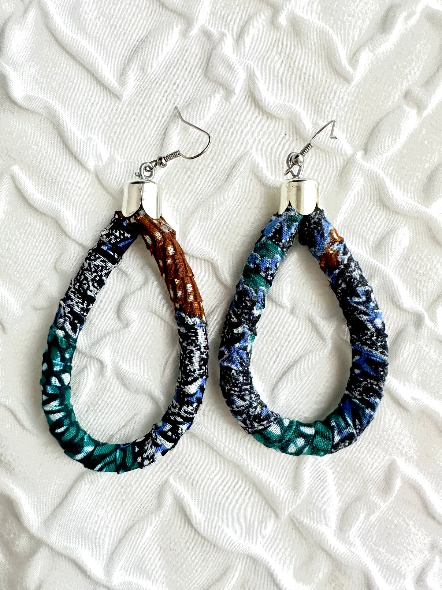 Kitenge Tear Drop Earring