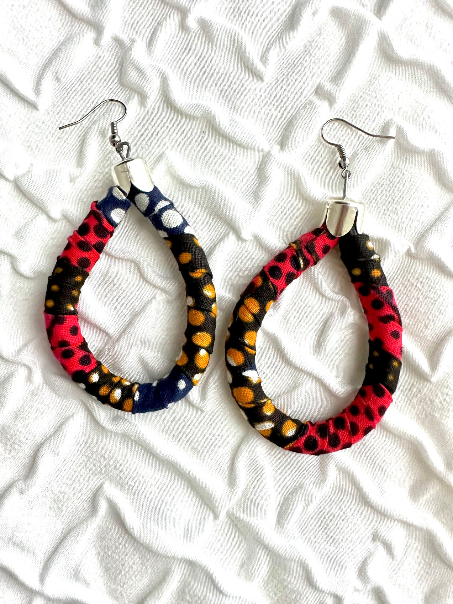 Kitenge Tear Drop Earring