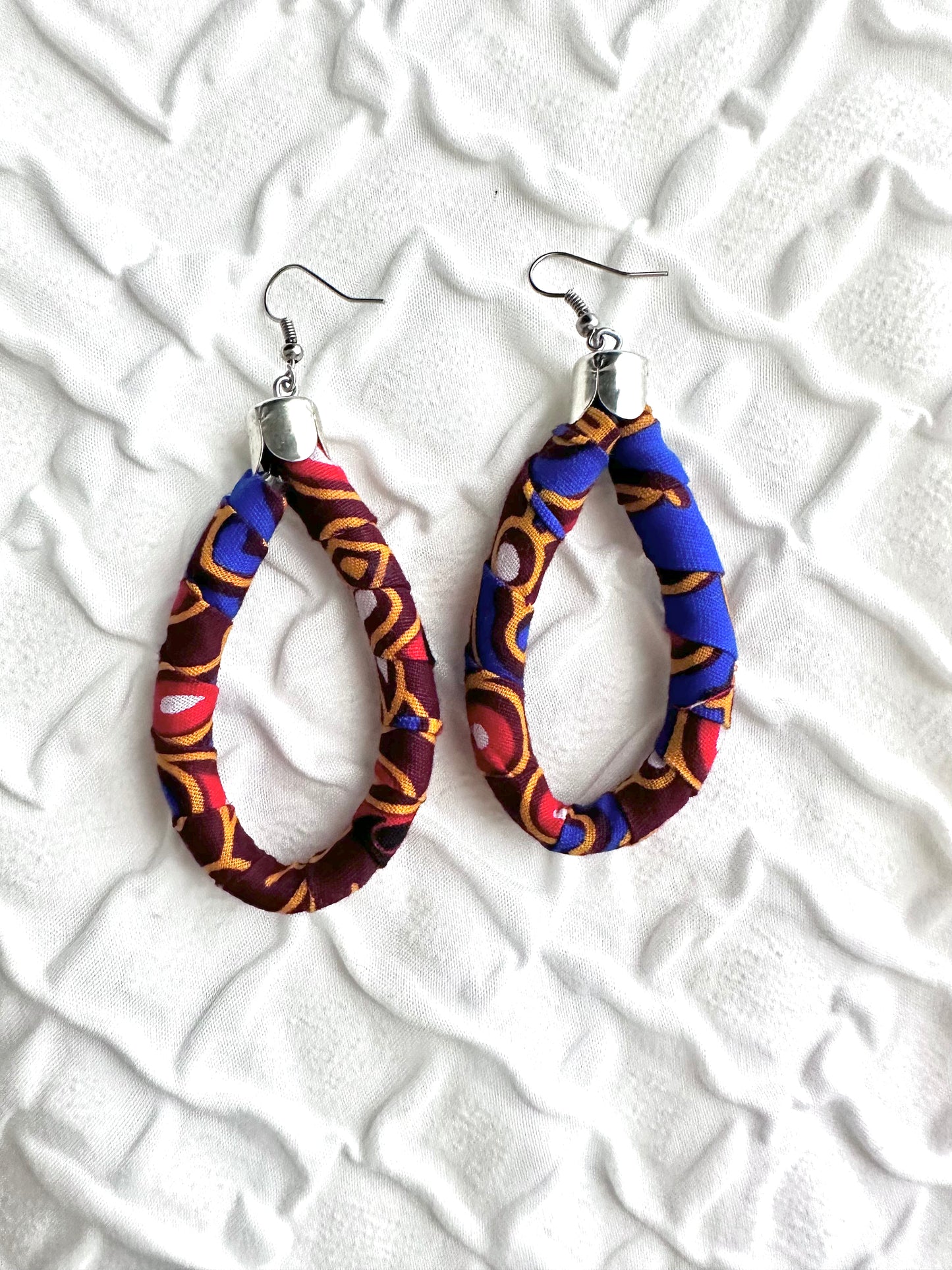 Kitenge Tear Drop Earring