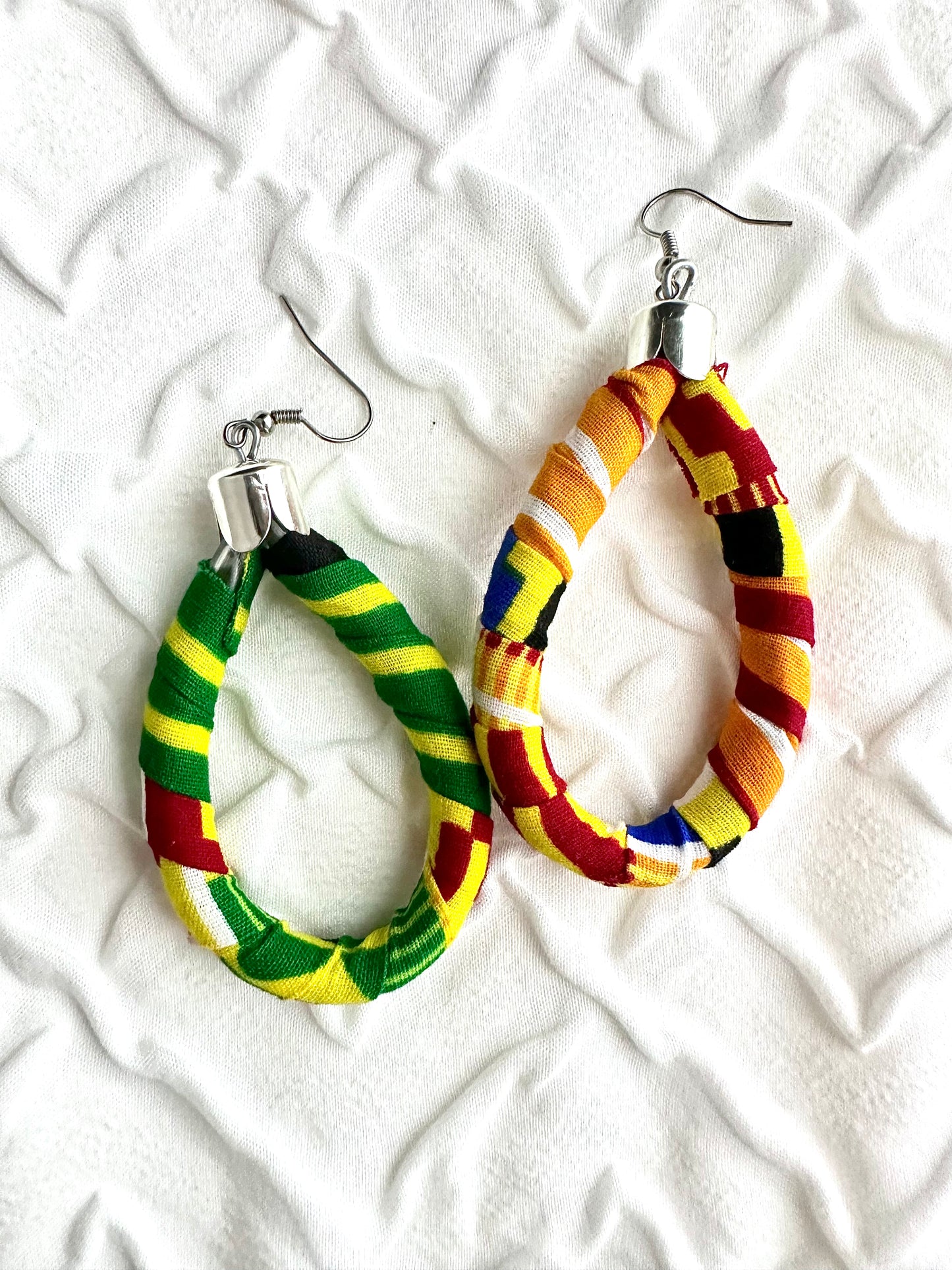 Kitenge Tear Drop Earring