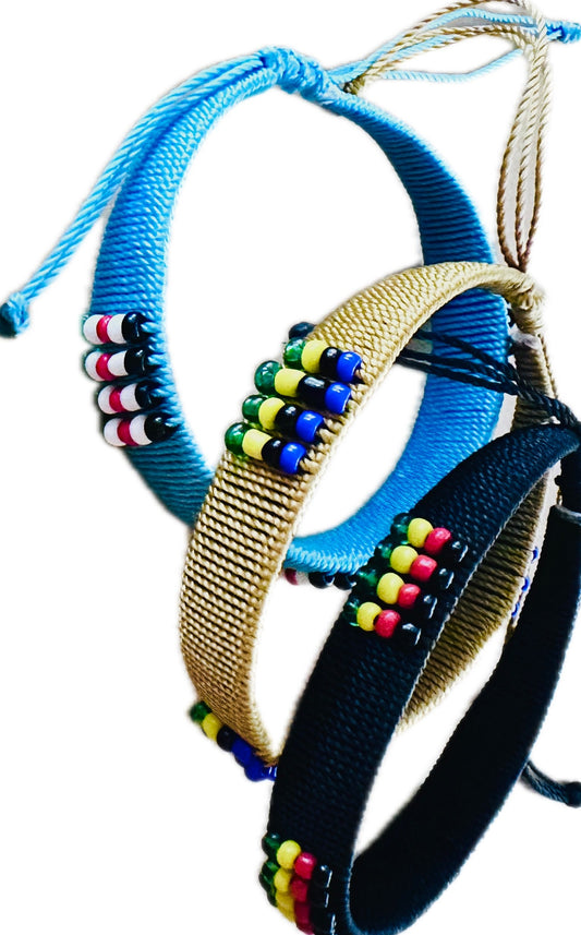 Unisex Kenyan Beaded Bracelet
