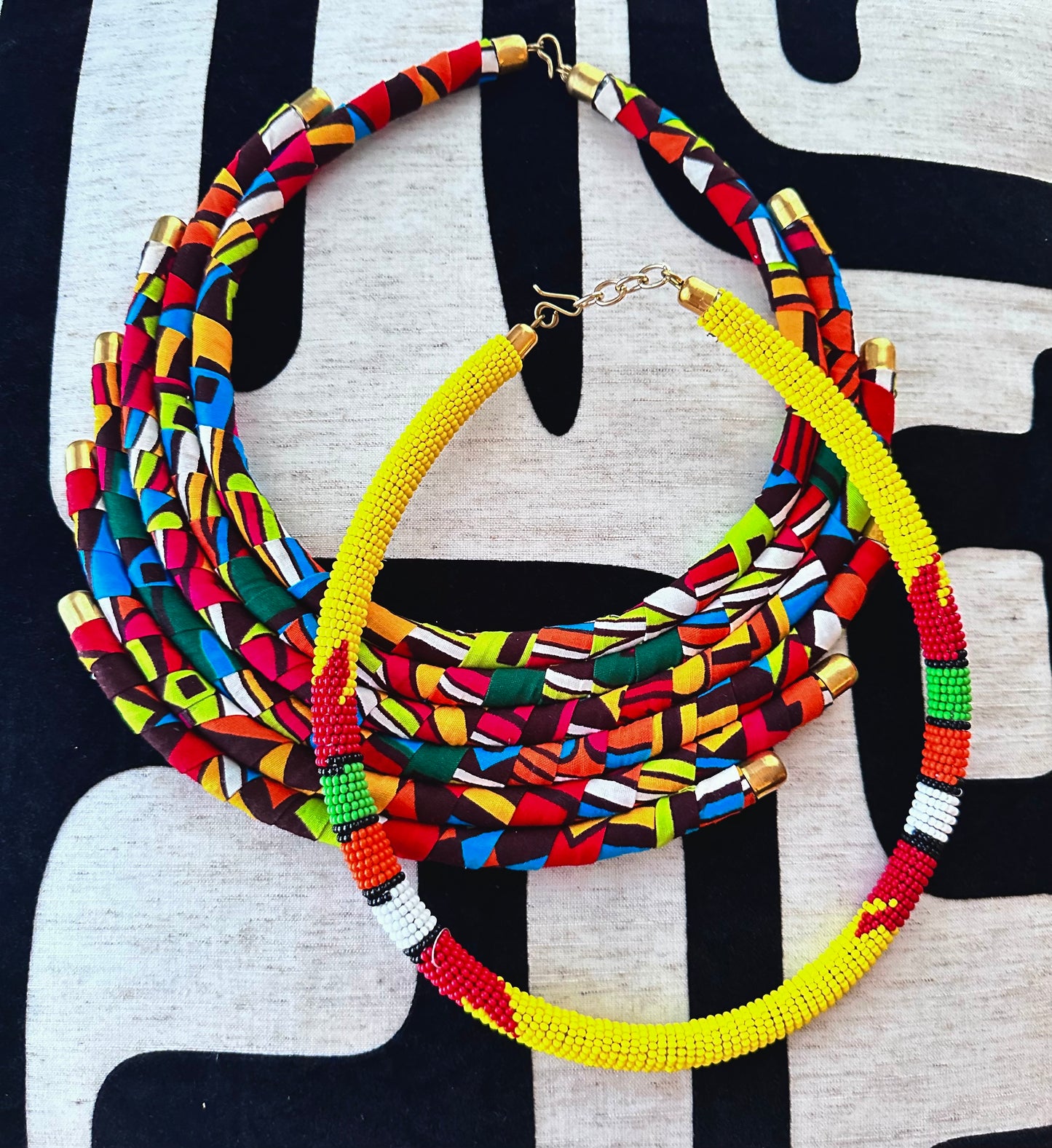 Tier Kitenge Necklace