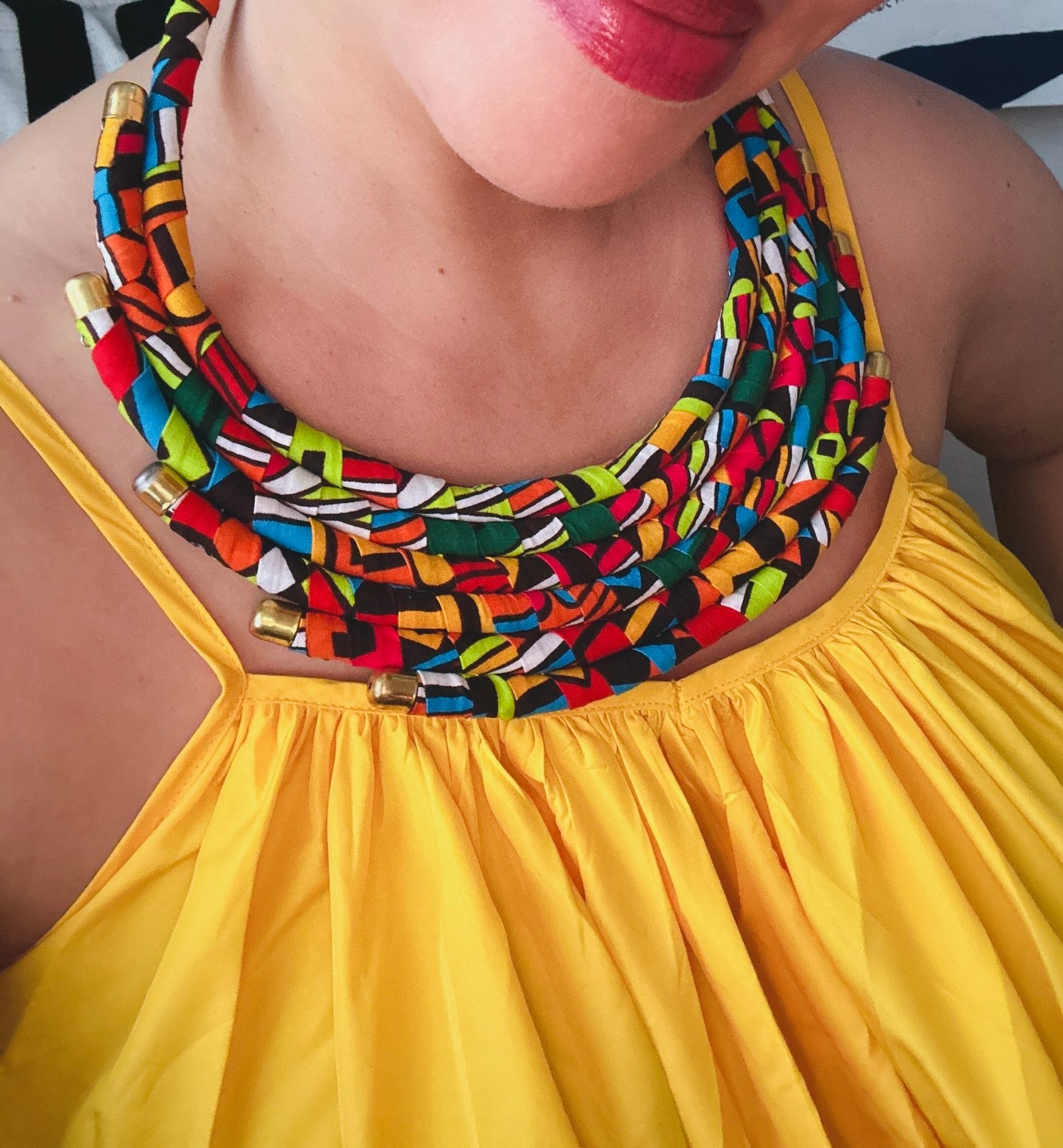 Tier Kitenge Necklace