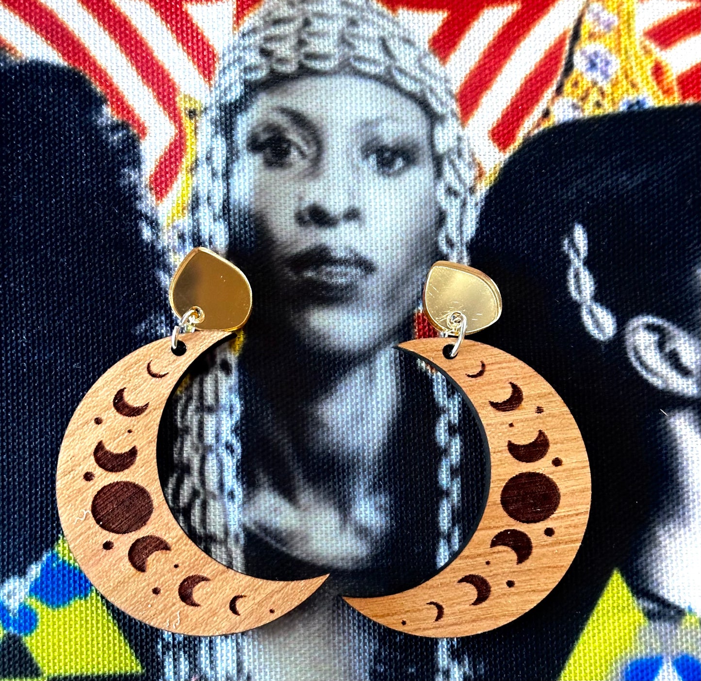 Moonstruck Wood earrings