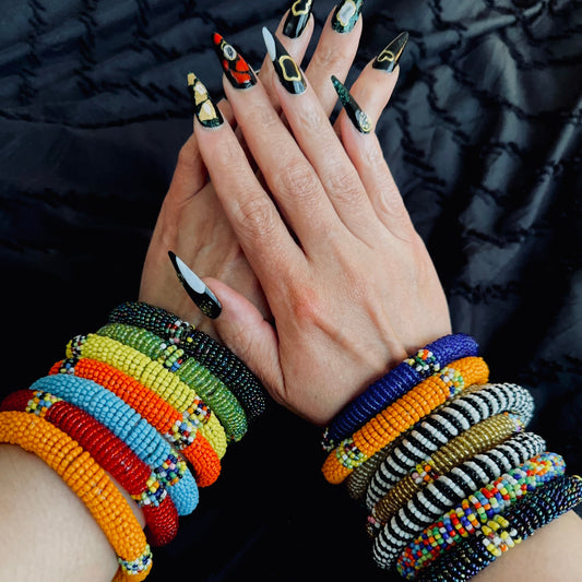 Set of 3 Massai Beaded Bracelets